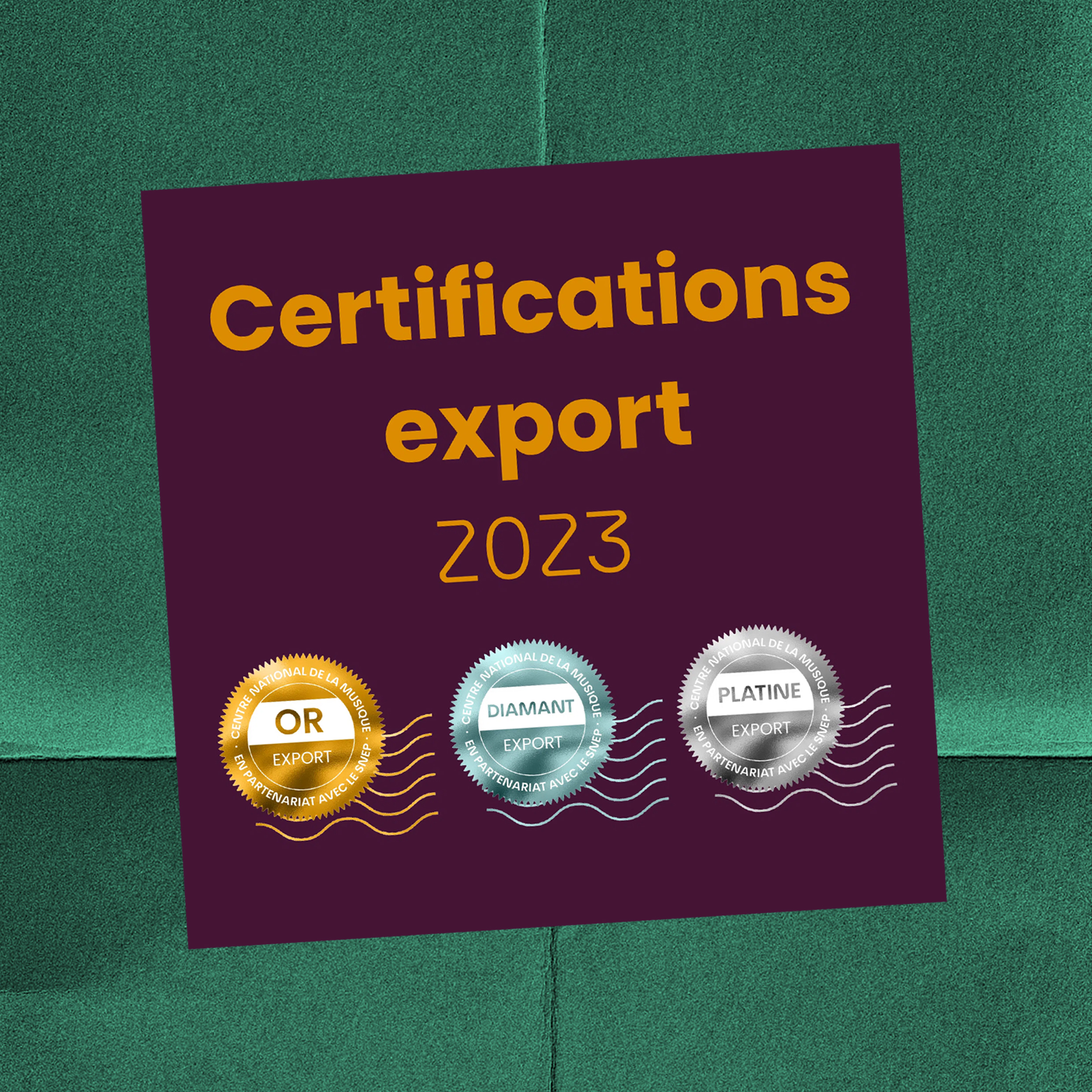 Certifications export 2023